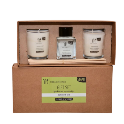 1031-giftset bamboe olijf