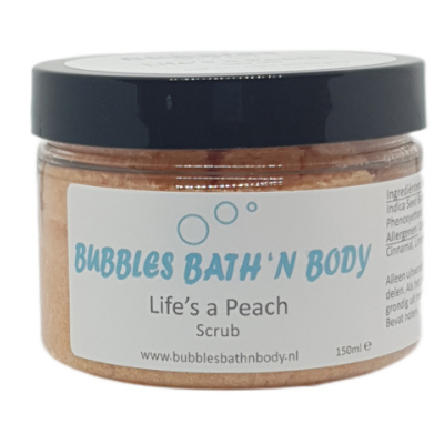 1273 - Lifes a Peach scrub small Bubbles Bath _n Body