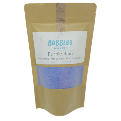 1273 - Purple Rain badkruimels Large Bubbles Bath _n Body