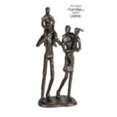 Sculptuur staande familie